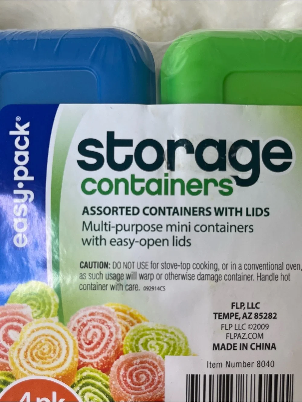 Easy-Pack Mini Storage Containers Two 4 Packs New